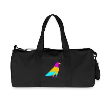 Colorful Abstract Eagle - Recycled Canvas Sports Bag by Stanley/Stella - black - Front
