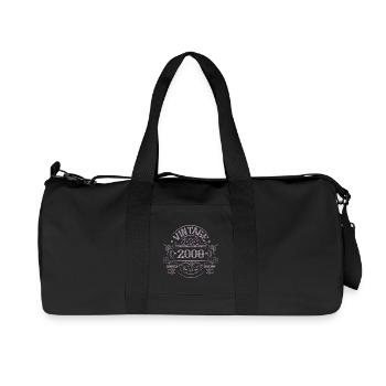 18 Geburtstag Vintage 2008 Limited Edition  - Recycelte Canvas-Sporttasche von Stanley/Stella - Schwarz - Vorne