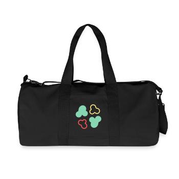 Amoeba Cells Shape Colorful - Recycled Canvas Sports Bag by Stanley/Stella - black - Front
