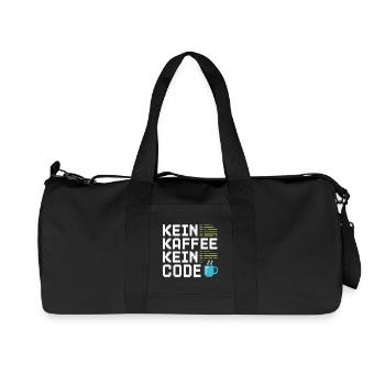 No Coffee No Code Programmer Computer Scientist - Recycled Canvas Sports Bag by Stanley/Stella - black - Front