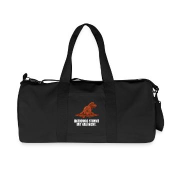 Schokoladenhase Ostern - Recycelte Canvas-Sporttasche von Stanley/Stella - Schwarz - Vorne