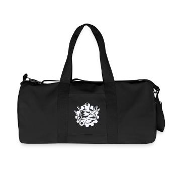 Alimentation du tournevis dans la conception des engrenages - Sac de sport en toile recyclée Stanley/Stella - noir - Devant