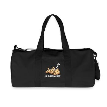 Hundemüde Golden Retriever Goldie Goldiebesitzer - Recycelte Canvas-Sporttasche von Stanley/Stella - Schwarz - Vorne