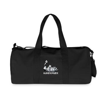 Hundemüde Dalmatiner Dalmatinerbesitzer Dalmatine - Recycelte Canvas-Sporttasche von Stanley/Stella - Schwarz - Vorne