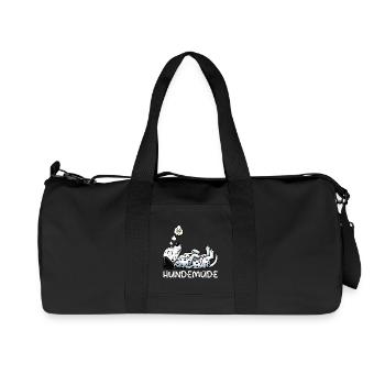 Hundemüde Dalmatiner Dalmatinerbesitzer Dalmatine - Recycelte Canvas-Sporttasche von Stanley/Stella - Schwarz - Vorne
