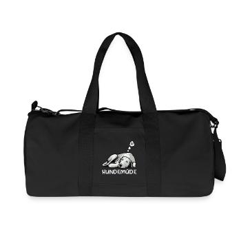Hundemüde Irischer Wolfshund Wolfshundbesitzer - Recycelte Canvas-Sporttasche von Stanley/Stella - Schwarz - Vorne