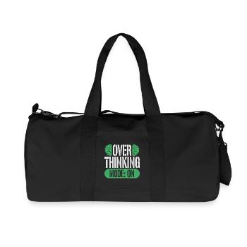 Anxiety Disorder Anxiety Disorders Overthinking Mode On - Recycled Canvas Sports Bag by Stanley/Stella - black - Front