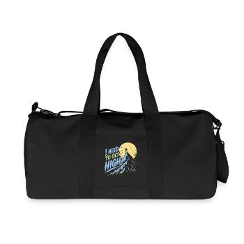 Mountain Hiking Adventure - I Need to Go High - Recycled Canvas Sports Bag by Stanley/Stella - black - Front