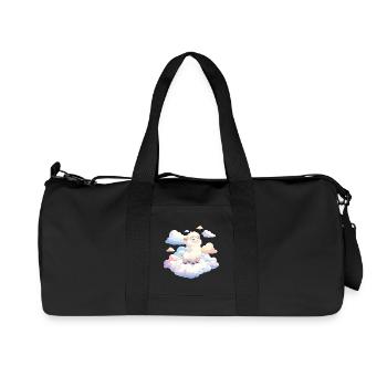 Agneau nuage dans la lumière du rêve - Sac de sport en toile recyclée Stanley/Stella - noir - Devant