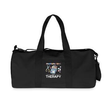 Scrapbooking is therapy - Recycled Canvas Sports Bag by Stanley/Stella - black - Front