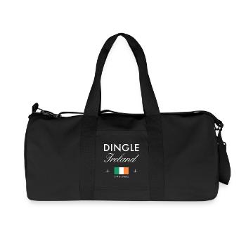 Dingle Ireland Coordinate Souvenir de voyage - Sac de sport en toile recyclée Stanley/Stella - noir - Devant