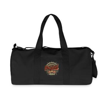 Birthday guaranteed since 1953 - Recycelte Canvas-Sporttasche von Stanley/Stella - Schwarz - Vorne