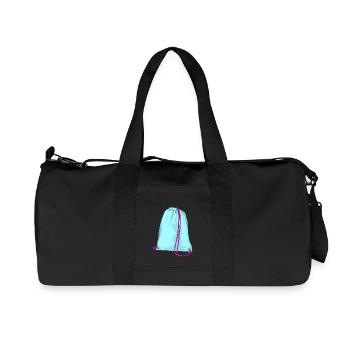 backpack suitcase rucksack bag aktenkoffer127 - Recycelte Canvas-Sporttasche von Stanley/Stella - Schwarz - Vorne