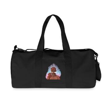 Vape gangster with tattoos and balaclava - Recycled Canvas Sports Bag by Stanley/Stella - black - Front