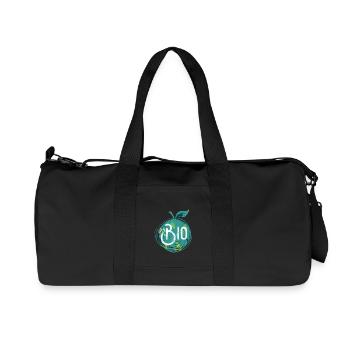 Végétalois végétariens protection des animaux Idée cadeau - Sac de sport en toile recyclée Stanley/Stella - noir - Devant