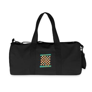 Le mouvement ORANGE ... et CHECKMATE - Anastasia - Sac de sport en toile recyclée Stanley/Stella - noir - Devant