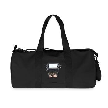 Inspire Typo Vintage Typewriter - Recycled Canvas Sports Bag by Stanley/Stella - black - Front