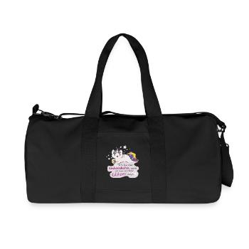 Kittykatacorn Einhornkatze - Recycelte Canvas-Sporttasche von Stanley/Stella - Schwarz - Vorne