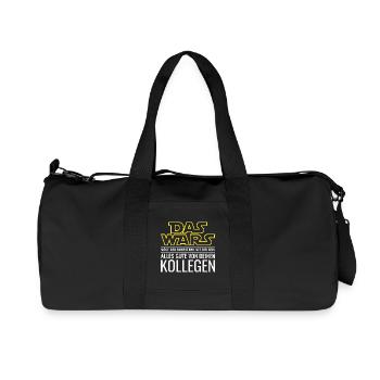 Das Wars Rentner Abschied Kollege Ruhestand Rente - Recycelte Canvas-Sporttasche von Stanley/Stella - Schwarz - Vorne