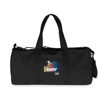 Surf Code (dark) - Recycled Canvas Sports Bag by Stanley/Stella - black - Front