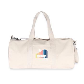Surf Code (dark) - Recycled Canvas Sports Bag by Stanley/Stella - natural - Front