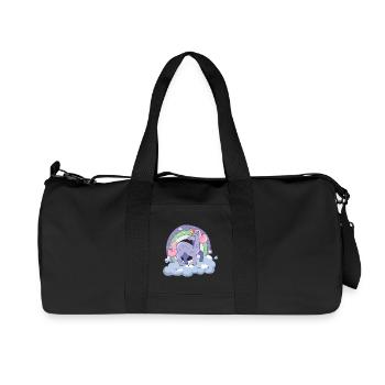 Unicorn on cloud nine - Recycled Canvas Sports Bag by Stanley/Stella - black - Front