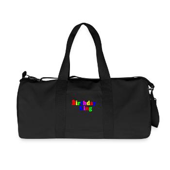 Birthday king - Recycelte Canvas-Sporttasche von Stanley/Stella - Schwarz - Vorne