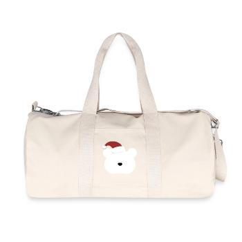 Polar Bear- Christmas edition - Recycelte Canvas-Sporttasche von Stanley/Stella - Naturweiß - Vorne