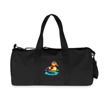 Duckling Duck Duck - Recycled Canvas Sports Bag by Stanley/Stella - black - Front