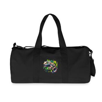 Gecko - Recycelte Canvas-Sporttasche von Stanley/Stella - Schwarz - Vorne