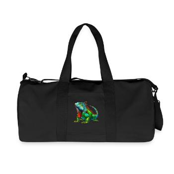 Iguana - Recycled Canvas Sports Bag by Stanley/Stella - black - Front
