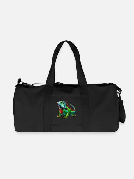 Iguane - Sac de sport en toile recyclée Stanley/Stella - noir