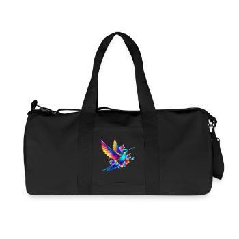 Colibri - Sac de sport en toile recyclée Stanley/Stella - noir - Devant