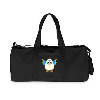 Oeuf de perroquet - Sac de sport en toile recyclée Stanley/Stella - noir - Devant