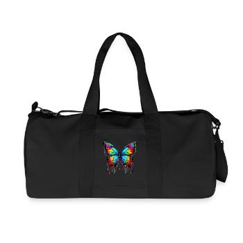 Butterfly - Recycled Canvas Sports Bag by Stanley/Stella - black - Front