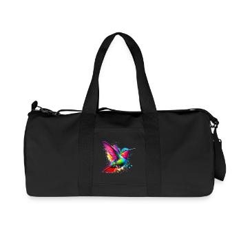 Kolibri - Recycelte Canvas-Sporttasche von Stanley/Stella - Schwarz - Vorne
