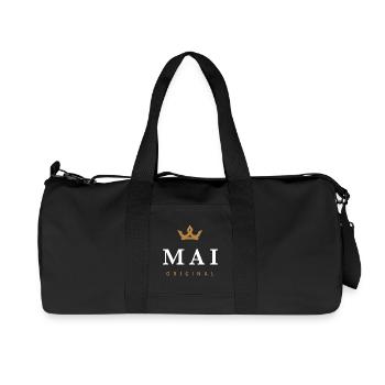 May Original Family Logo - Recycled Canvas Sports Bag by Stanley/Stella - black - Front