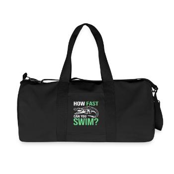 Crocodile Hunting Hunter Hunting - Recycled Canvas Sports Bag by Stanley/Stella - black - Front