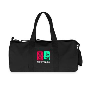 Structural formula molecule - Recycled Canvas Sports Bag by Stanley/Stella - black - Front