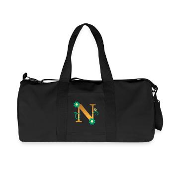 N - Sac de sport en toile recyclée Stanley/Stella - noir - Devant