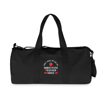 Vertretungslehrer Aushilfslehrer Ersatzlehrerin - Recycelte Canvas-Sporttasche von Stanley/Stella - Schwarz - Vorne