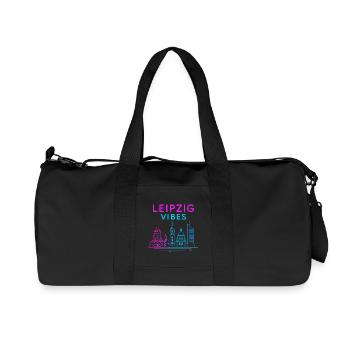 Leipzig Neon Vibes - Recycled Canvas Sports Bag by Stanley/Stella - black - Front