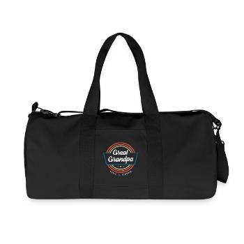 Opa Großvater Enkel Enkelkind Opi - Recycelte Canvas-Sporttasche von Stanley/Stella - Schwarz - Vorne