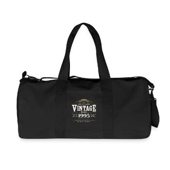 30ème Anniversaire Millésime Novembre Millésime 1995 - Sac de sport en toile recyclée Stanley/Stella - noir - Devant