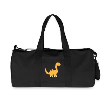 Cute Little Dinosaur - Recycled Canvas Sports Bag by Stanley/Stella - black - Front