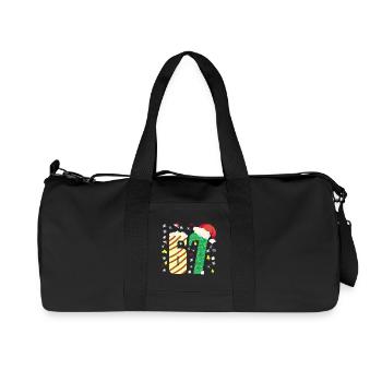 67 Noël - Sac de sport en toile recyclée Stanley/Stella - noir - Devant