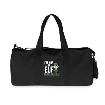 I'm not an elf, I'm just small. Funny - Recycled Canvas Sports Bag by Stanley/Stella - black - Front