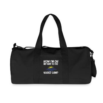 Amant naturiste de la liberté Camp nudiste Amant du nudisme - Sac de sport en toile recyclée Stanley/Stella - noir - Devant