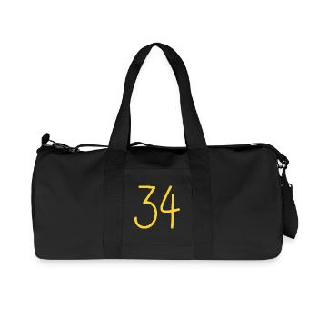 34 - Recycled Canvas Sports Bag by Stanley/Stella - black - Front