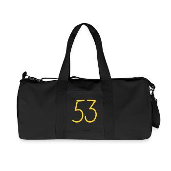53 - Recycled Canvas Sports Bag by Stanley/Stella - black - Front